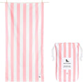 Dock & Bay Beach Towel - Quick Dry, Sand Free - Compact, Lightweight - 100% Recycled - Includes Bag - Cabana Light - Malibu Pink, Extra Large (200x90cm, 78x35)