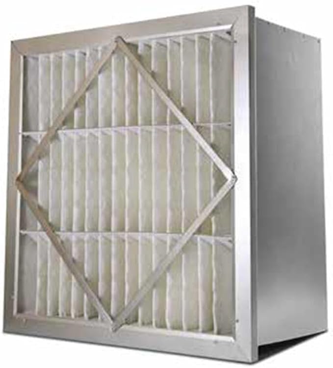 RIGID-PACK 24x24x12 Rigid Box Air Filter – MERV 14/95% ASHRAE HVAC Filter – by AccuraFil