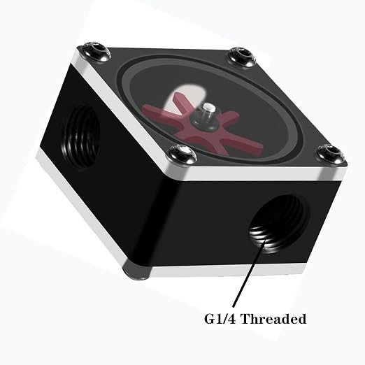 Flow Meter Indicator for PC Acetal Water Cooling Monitoring G1/4 Thread Square - Image 3
