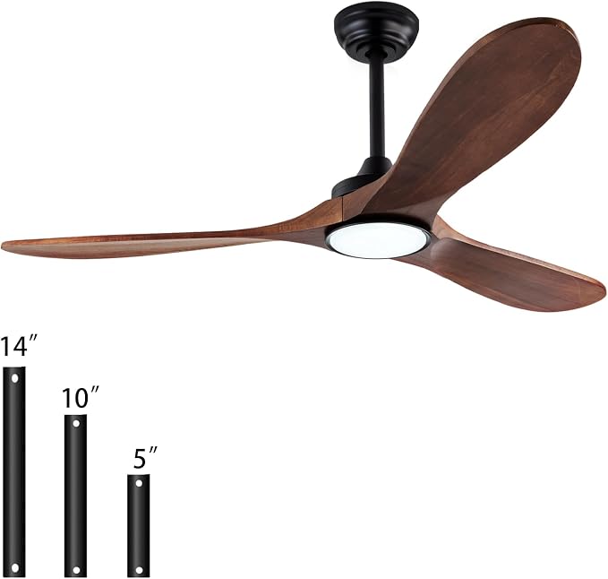 QUTWOB 52" Wood Ceiling Fans - Image 8