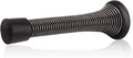 HOMOTEK 1 Pack Oil Rubbed Bronze Spring Door Stops,3-1/8” Heavy Duty Door Stop - Flexible Spring Door Stopper with Low Mounted Black Rubber Bumper Tips