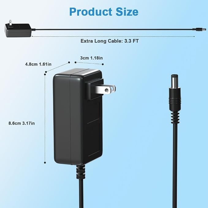 15V 3A Power Supply Charger AC/DC Adapter, 45W Switching Power Adapter - Image 7
