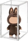 Extra Large 19.7"X14.6"X11.6" Acrylic Display Case with 2 Division Boards, Clear Organizer Box Plastic Holder with Magnetic Door for Handbags, Purses, Boots, Figures, Book
