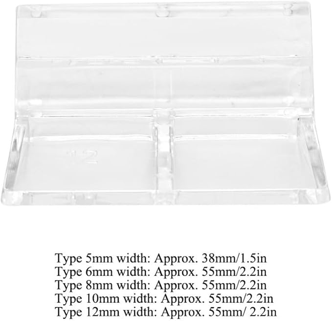 20Pcs Aquarium Glass Cover Holder Transparent Edge Mount Bracket Acrylic Clip - Image 2