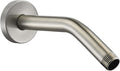 123815BN Replacement For Moen 8 Inches Anti-leakage Ceiling Wall Mounted Bend Accessories-Basic Shower Arm and Flanged,Made of Solid Brass,Brushed Nickel