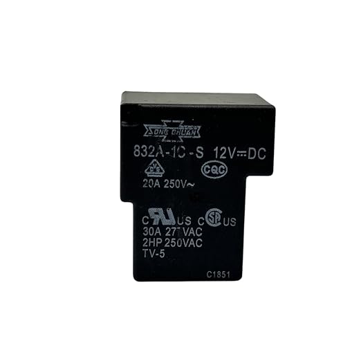 832A-1C-S 12VDC 20A/30A Air Conditioner SPDT PCB Type Relay - Image 4