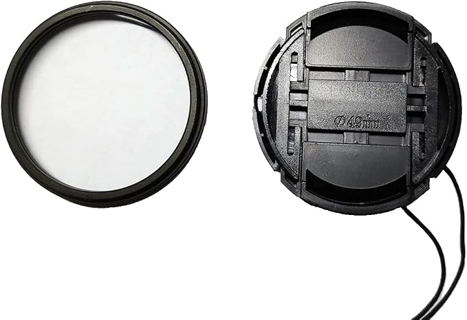 49mm Multi-Coated UV Protective Filter & 49mm Lens Cap Compatible - Image 2