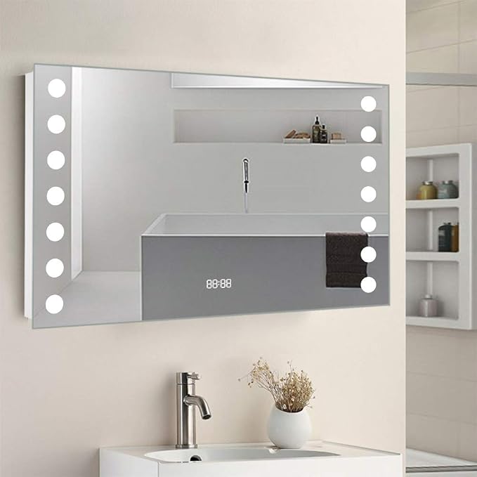 80x60cm LED Bathroom Mirror - Image 2