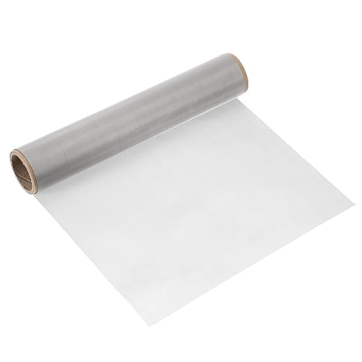 uxcell 300 Mesh 39" x 10" Woven Wire Mesh, 316 Stainless Steel Air Vent Filter by uxcell