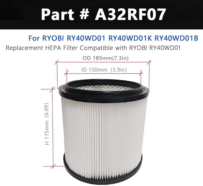 1 PACK Amigriki A32RF07 Replacement Cartridge vacuum HEPA Filter Compatible - Image 2