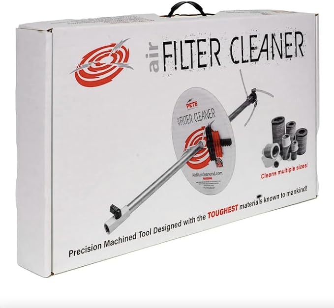 Air Filter Cleaner XL Extra Large Tool kit Cleans 6-14" Filters. Heavy Duty by Unknown