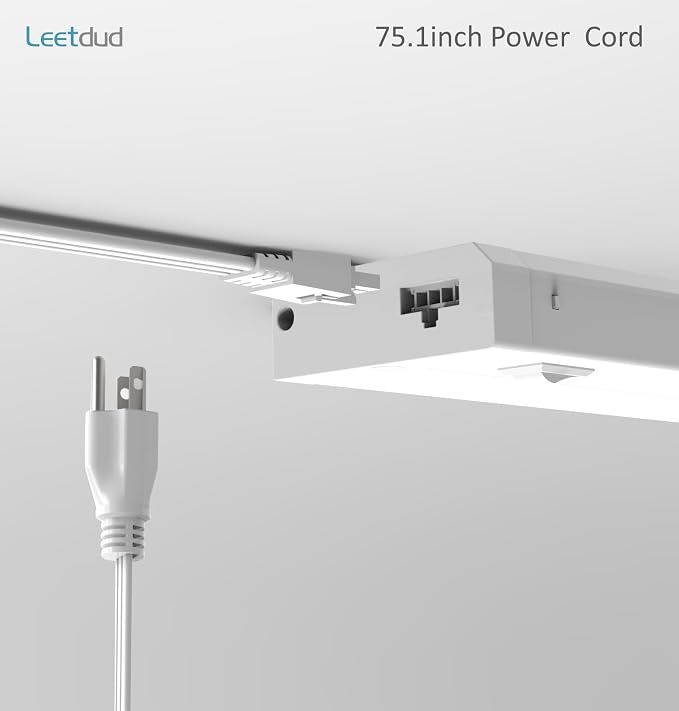 Leetdud Replacement Power Cord for Air Kit Pro Under Cabinet Lighting, 5.9 Ft - Image 4