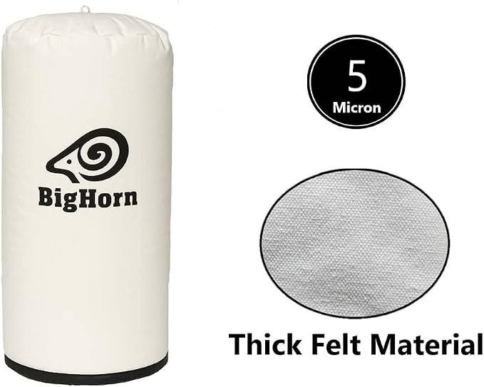 Big Horn 11768 20 Inch Dia 5 Micron Dust Filter Bag 20 Inch x 32 Inch Long - Image 3