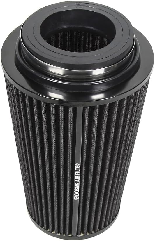 Universal 3/3.5/4" High-Flow Air Filter, Reusable Cone Cold Air Intake - Image 5