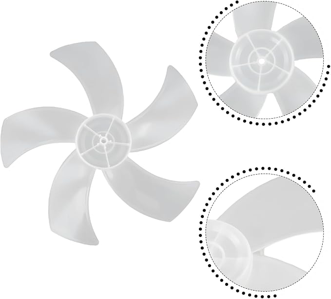 16 Inch Fan Blade Replacement, 375mm AS Plastic Low Noise High - Image 5