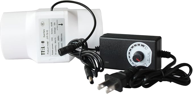 Inline Extractor Duct Fan with Speed Controller 3 Inch/75mm Air Diffuser by Unknown