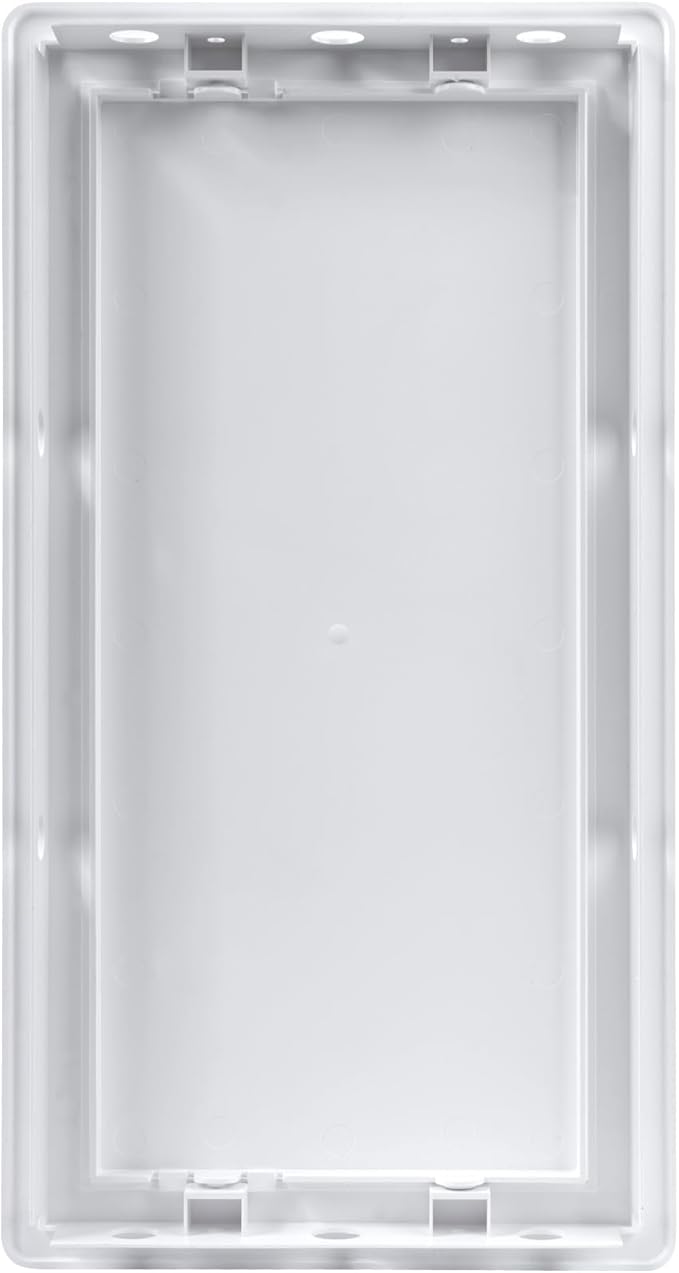 Vent Systems White ABS Plastic Access Panel 6 x 12 Inch (Opening) - Access Door for Drywall, Wall, Ceiling - Electrical, Plumbing Service Wall Hole Cover - Inspection Door - 6.6 x 12.6 Inch (Outer)