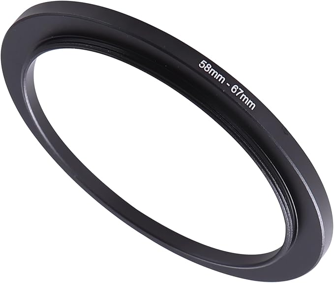 58-67mm Step-Up Ring Adapter, 58mm to 67mm Step Up Filter Ring by NFODCeilingFanWithLights