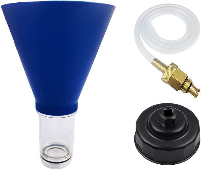 Oil Filter Wrench, Drain Tool & Advanced Engine Threaded Oil Funnel. Oil Change by Shonee