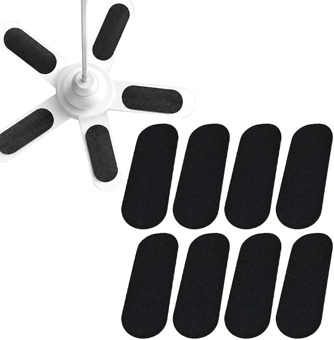8 Pack Ceiling Fan Filters for Blades, Activated Coconut Carbon Fan Blade Air by Unknown