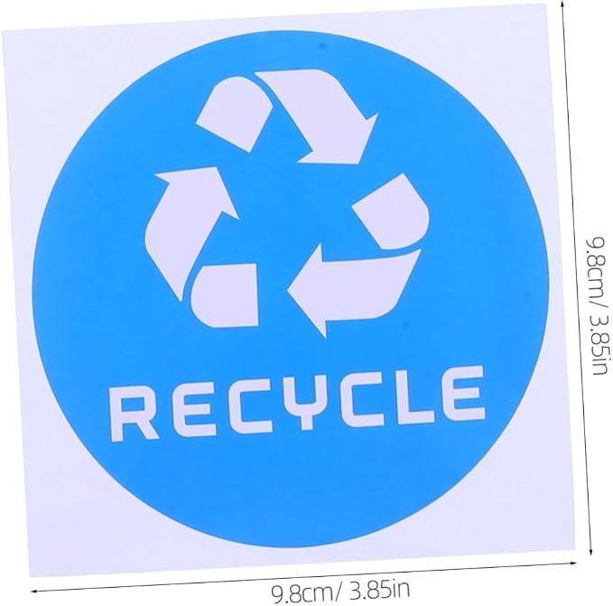 6pcs Decorative Waste Sorting Stickers - Image 2