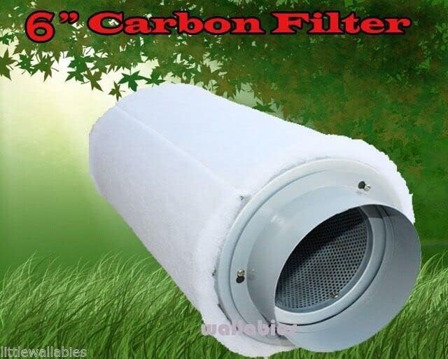 ARC-POWER 6" x 24" Hydroponic Air Carbon Filter Odor Control Scrubber Inline - Image 3