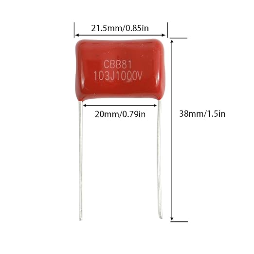 20pcs CBB81 1000V103J 0.01UF 10nf P15 Metallized Polypropylene Film Capacitors - Image 2