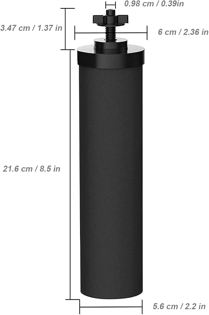 Huining 2PCS Black Water Filters - Image 2