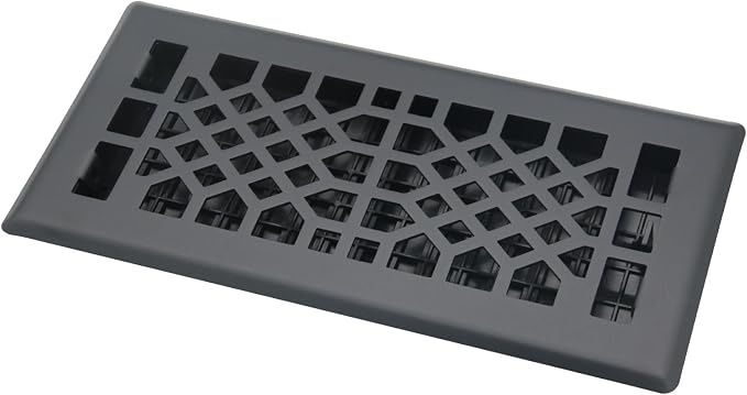 Floor Vents Registers Adjustable Grates 4x12 Inch Matte Black Air Vent Easy by JATOHOME