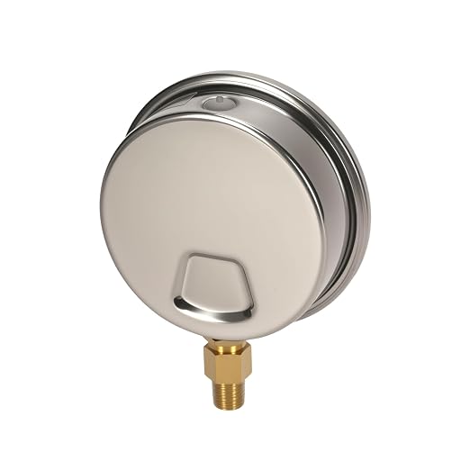 MEASUREMAN Glycerin Filled Plumbing Pressure Gauge 0-15psi Stainless Steel Case - Image 7