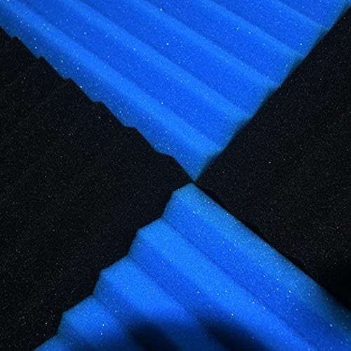 96 Pack Blue/black Absorb the echo Acoustic Foam Panel Wedge Studio - Image 2