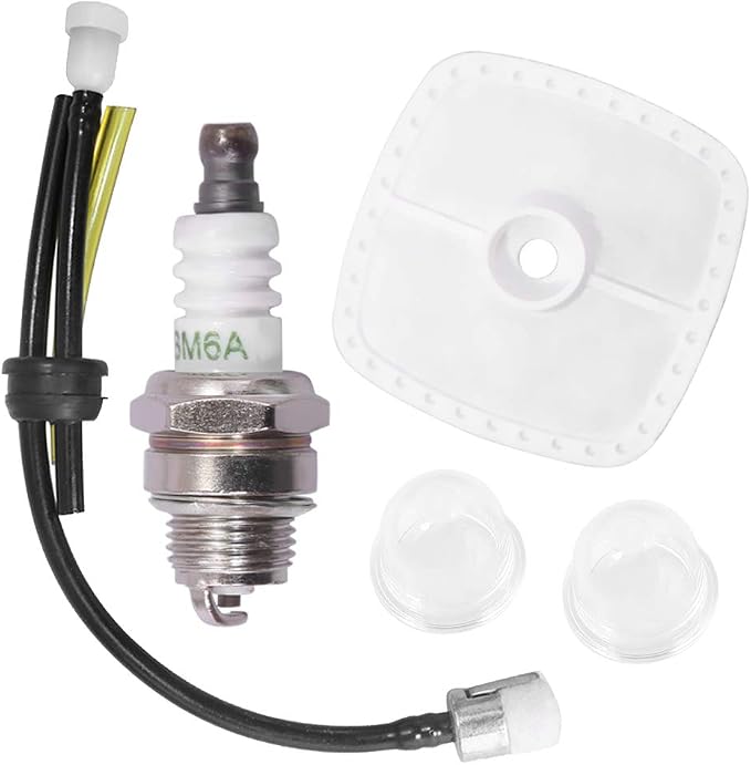 Air Filter Fuel Line Primer Bulb Spark Plug by Saihisday