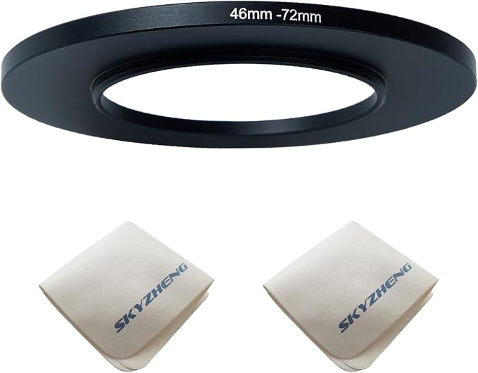 46mm Lens to 72mm Camera Lens Adapter 46mm to 72mm Step Up Ring Adapter Ring by SKYZHENG