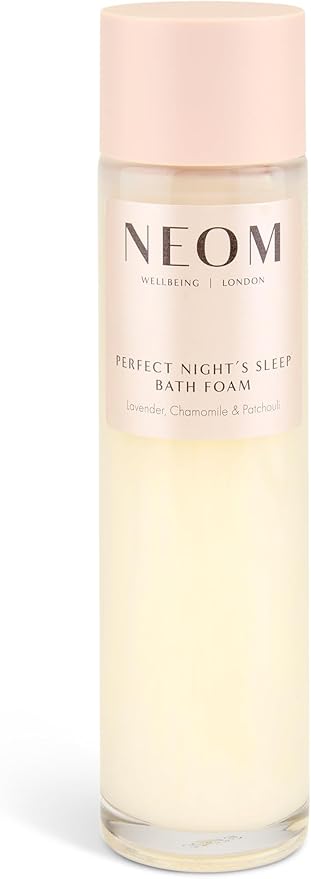 NEOM Perfect Night's Sleep Bath Foam, 200ml I Lavender, Sweet Basil & Jasmine I 100% Natural Fragrances I 16 Other Essential Oils I Soothing Aloe and Sweet Almond Oil I Blended in The UK