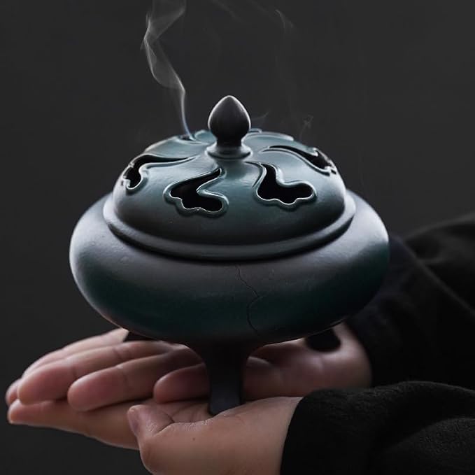Waterfall Censer Ceramic Incense Burner Indoor Zen Point Incense Burner Retro - Image 4