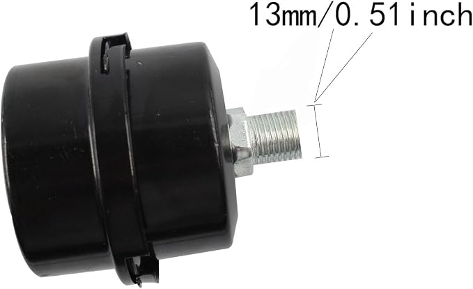 2PCS 1/2’’ Metal Air Compressor Intake Filter Sound Muffler, Thread Air - Image 3