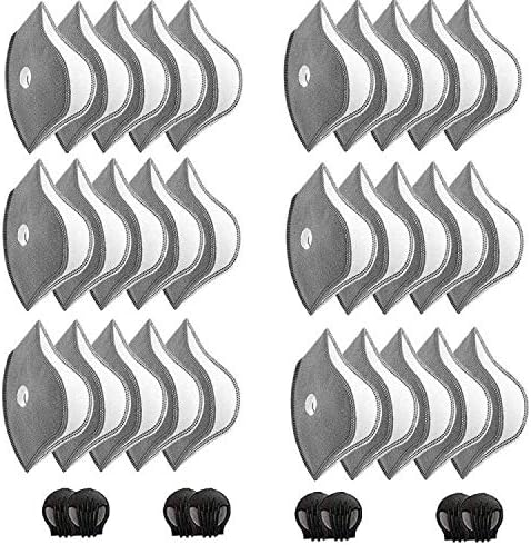 30 Pcs Activated Carbon Face Filters Anti Dust Replacements Parts by NBDIB