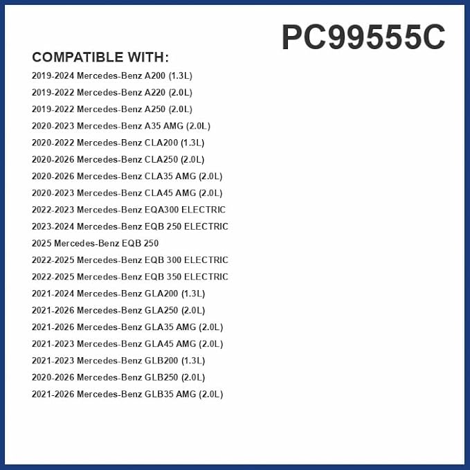PG PC99555C Activated Charcoal Cabin Air Filter | Fits 2020-2026 Mercedes-Benz - Image 2