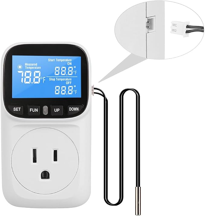Diymore Digital Thermostat Controller, 1800W 120V/15A, -104°F to 210°F - Image 7