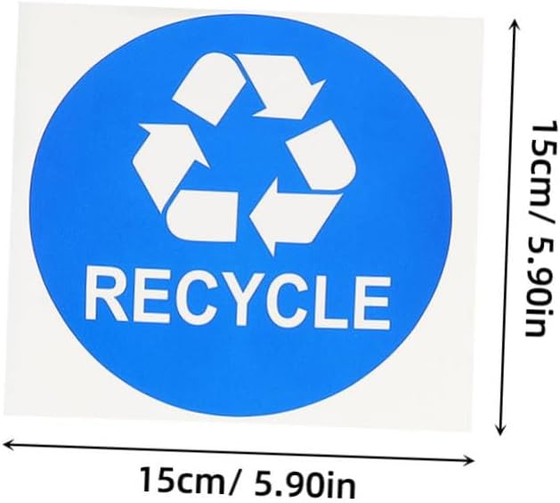 8pcs Trash Sorting Decals Self-Adhesive Waste Container Stickers - Image 2