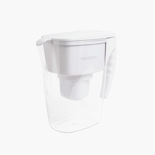 Aquagear Water Filter Pitcher – Lead, Microplastics Filter, 10 Cup, 120 Gallon - Image 2