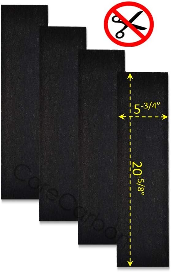 4-Pack Exact Fitment Carbon Pre-Filter Designed to Fit Honeywell Air Genius 3 - Image 3
