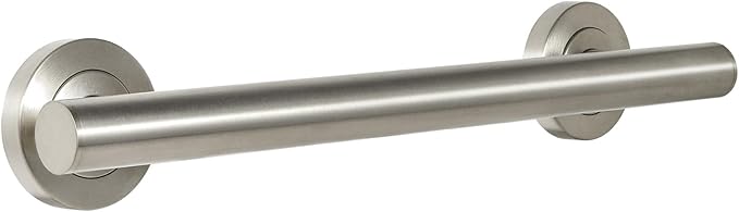 Lava Odoro Shower Grab Bar, Modern Stainless Steel Handicap Grab Bar for Bathtubs and Showers, Shower Safety Bar for Seniors Disabled, ADA-Compliant (Brushed Nickel, 24 Inch)