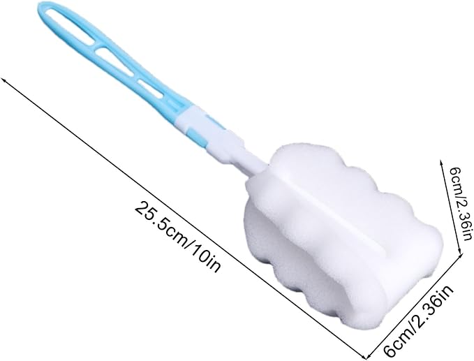 360° Rotatable Head Soft Bottle Brush - Image 8
