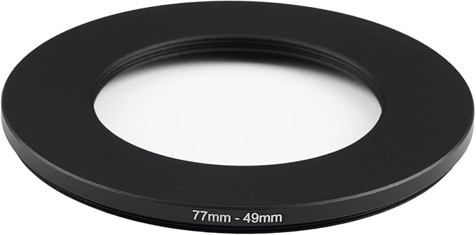 77mm Lens to 49mm Camera Lens Adapter 77mm to 49mm Step Down Ring Adapter Ring - Image 2
