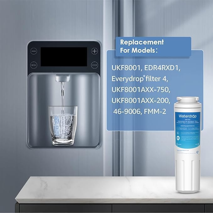Waterdrop UKF8001 Refrigerator Water Filter 4, Replacement - Image 3