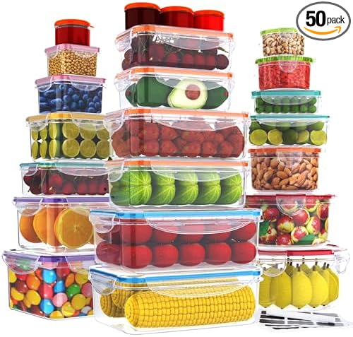 RockBerry 46 PCS Food Storage Containers by RockBerry