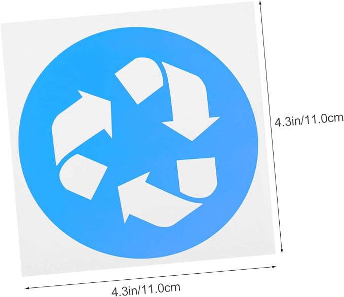 DOITOOL 12pcs Trash Can Recycling Labels Garbage Bin Stickers - Image 2