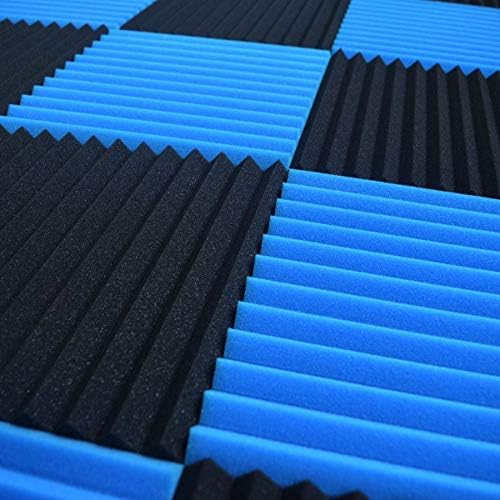 96 Pack Blue/black Absorb the echo Acoustic Foam Panel Wedge Studio - Image 3