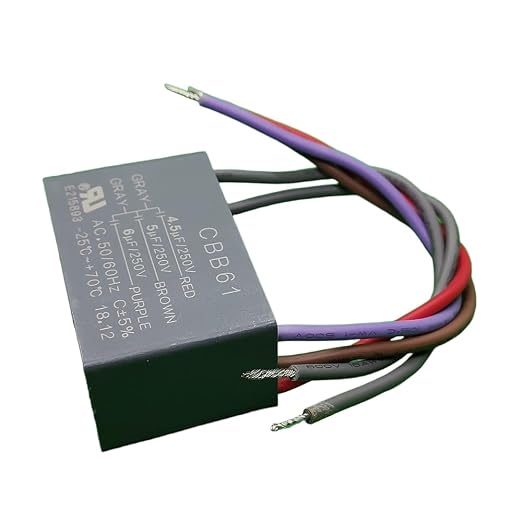 Ceiling Fan Capacitor 4.5uF + 5uF + 6uF 5-Wire 250V/250V CBB61 | - Image 4